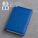 A5 business leather meeting notebook custom cover Logo classic pu notepad advertising gift box custom wholesale