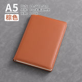 A5 business leather meeting notebook custom cover Logo classic pu notepad advertising gift box custom wholesale