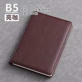 A5 business leather meeting notebook custom cover Logo classic pu notepad advertising gift box custom wholesale