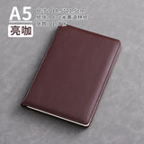 A5 business leather meeting notebook custom cover Logo classic pu notepad advertising gift box custom wholesale
