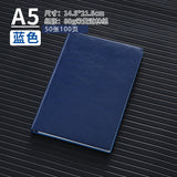 A5 business leather meeting notebook custom cover Logo classic pu notepad advertising gift box custom wholesale