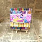 Cartoon Cute 12/18/24 Color Rotating Crayons Creative Painting Stationery Kindergarten Children's Short Crayons