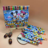 Cartoon Cute 12/18/24 Color Rotating Crayons Creative Painting Stationery Kindergarten Children's Short Crayons