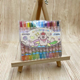 Cartoon Cute 12/18/24 Color Rotating Crayons Creative Painting Stationery Kindergarten Children's Short Crayons