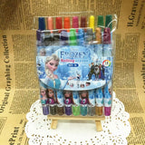 Cartoon Cute 12/18/24 Color Rotating Crayons Creative Painting Stationery Kindergarten Children's Short Crayons