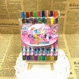 Cartoon Cute 12/18/24 Color Rotating Crayons Creative Painting Stationery Kindergarten Children's Short Crayons