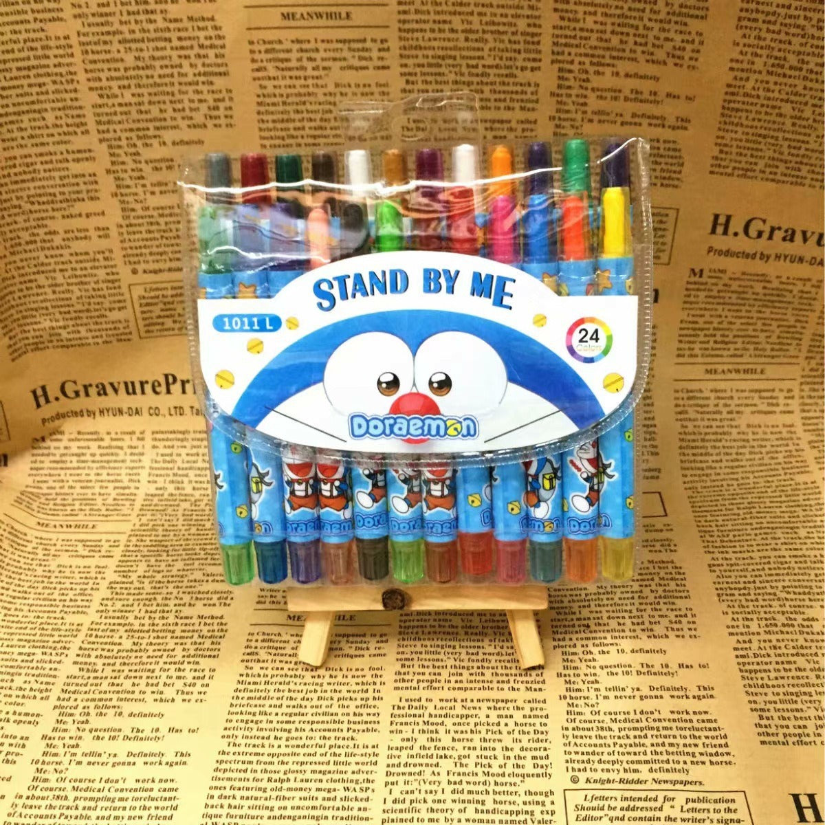 Cartoon Cute 12/18/24 Color Rotating Crayons Creative Painting Stationery Kindergarten Children's Short Crayons