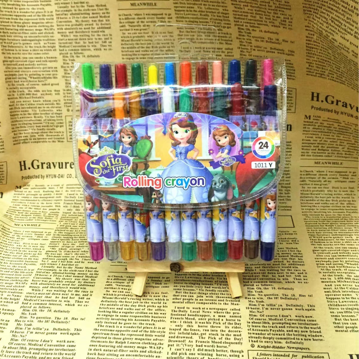 Cartoon Cute 12/18/24 Color Rotating Crayons Creative Painting Stationery Kindergarten Children's Short Crayons