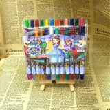 Cartoon Cute 12/18/24 Color Rotating Crayons Creative Painting Stationery Kindergarten Children's Short Crayons