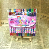 Cartoon Cute 12/18/24 Color Rotating Crayons Creative Painting Stationery Kindergarten Children's Short Crayons