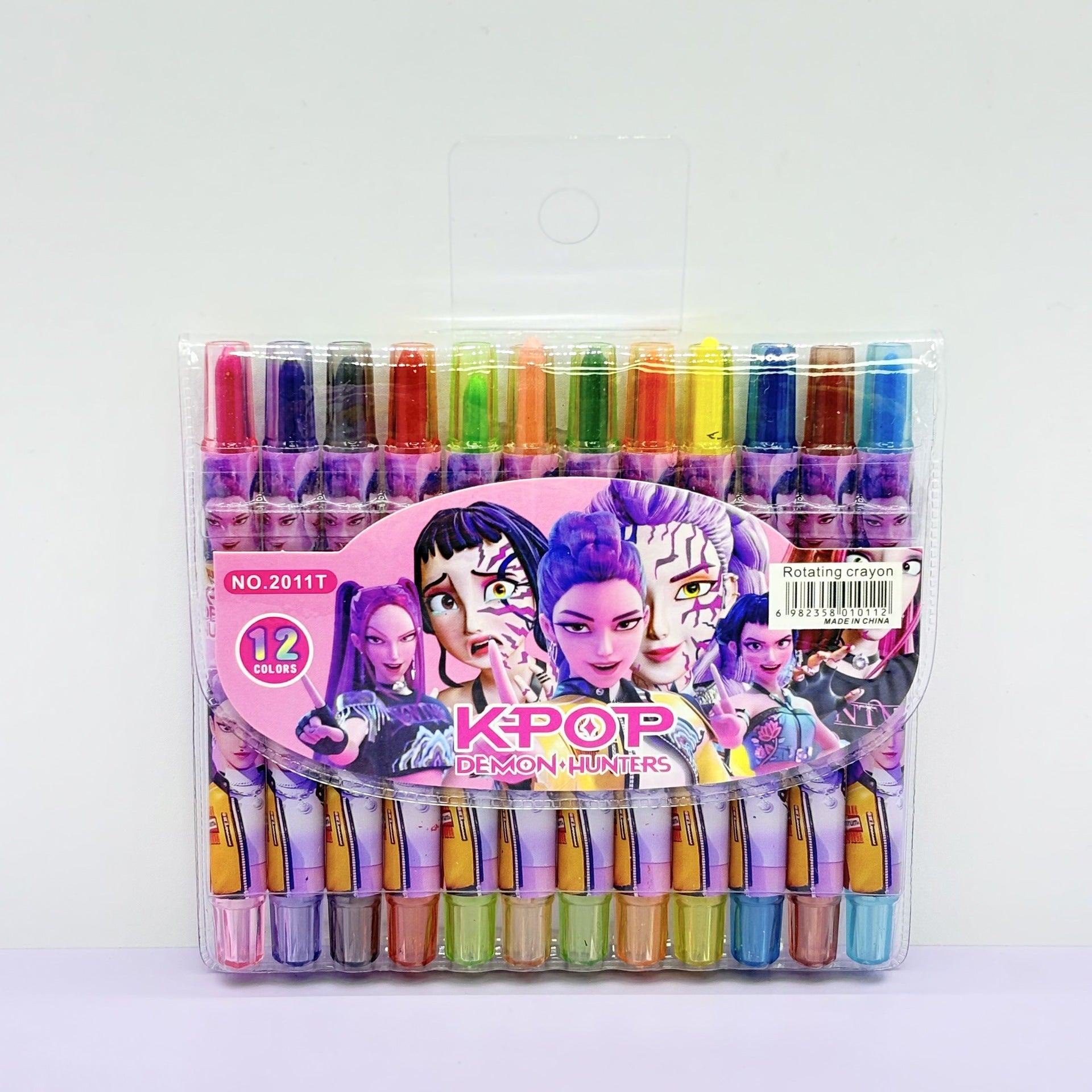 Cartoon Cute 12/18/24 Color Rotating Crayons Creative Painting Stationery Kindergarten Children's Short Crayons