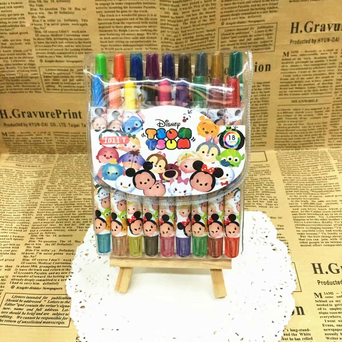 Cartoon Cute 12/18/24 Color Rotating Crayons Creative Painting Stationery Kindergarten Children's Short Crayons
