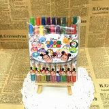 Cartoon Cute 12/18/24 Color Rotating Crayons Creative Painting Stationery Kindergarten Children's Short Crayons