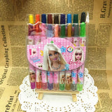 Cartoon Cute 12/18/24 Color Rotating Crayons Creative Painting Stationery Kindergarten Children's Short Crayons