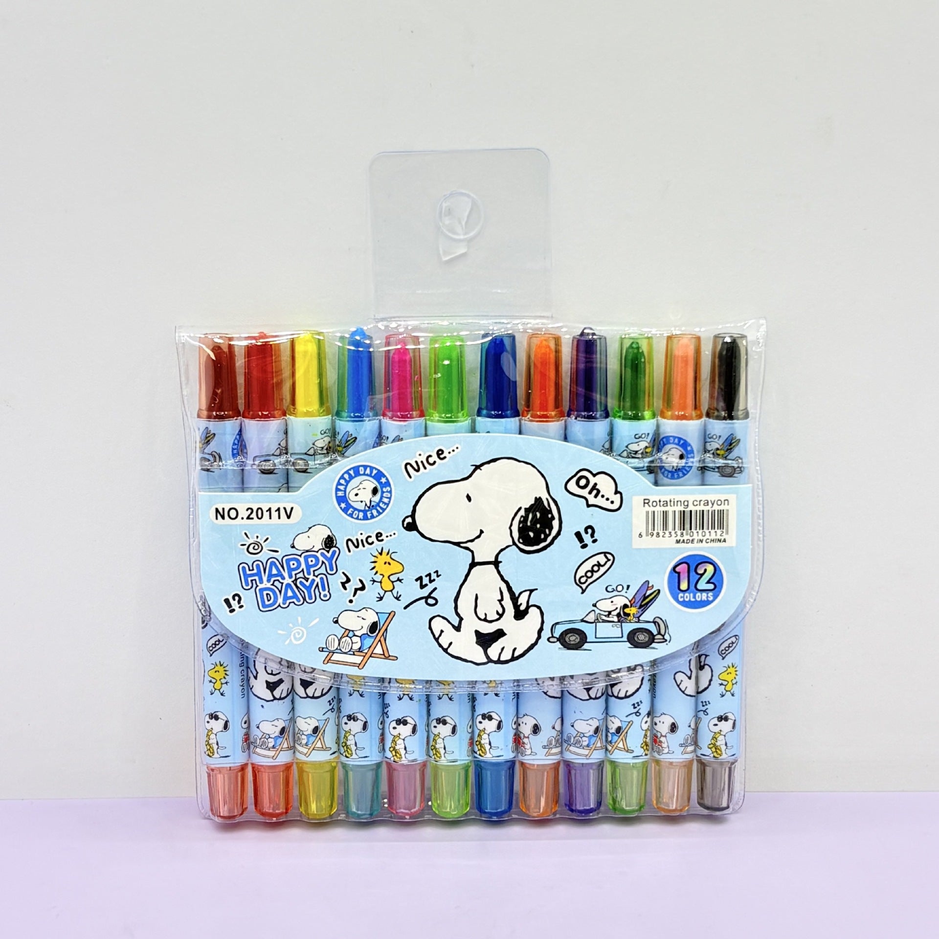 Cartoon Cute 12/18/24 Color Rotating Crayons Creative Painting Stationery Kindergarten Children's Short Crayons