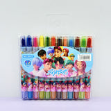 Cartoon Cute 12/18/24 Color Rotating Crayons Creative Painting Stationery Kindergarten Children's Short Crayons