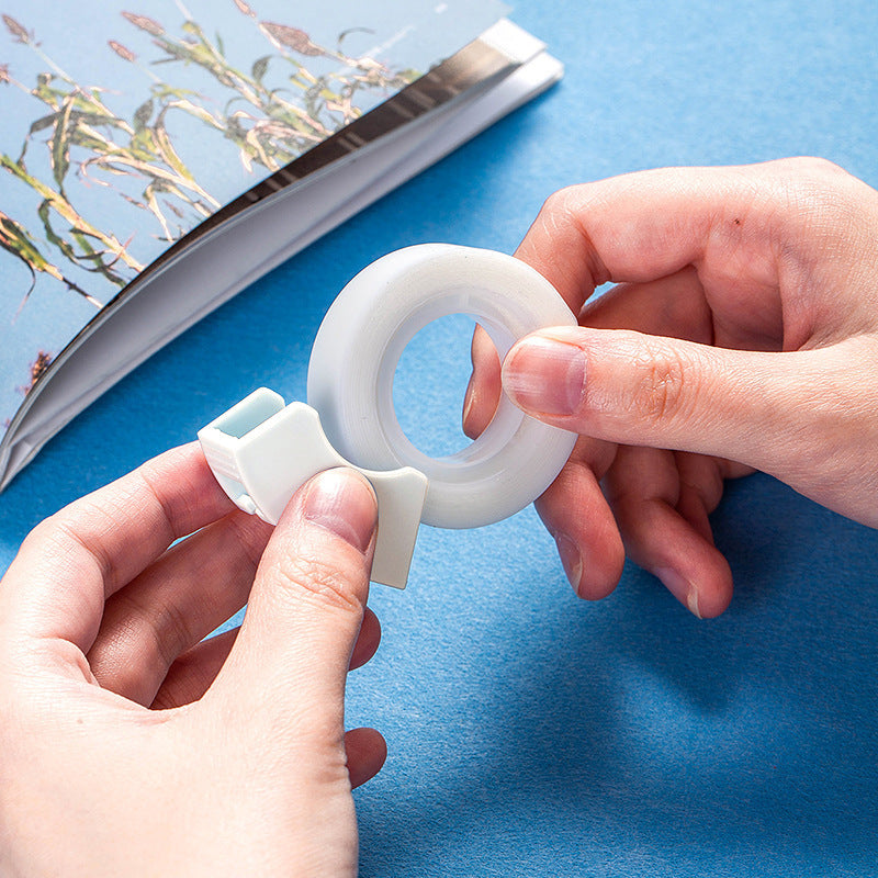 Deli 30112 Invisible Adhesive Bandwidth Copy and Paste Student Wrong Topic Sticky Topic Stationery Tape Cutter Single Card Volume 2