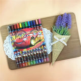 1012 cartoon cute 12 color rotating crayon creative painting stationery kindergarten children long crayons