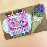 1012 cartoon cute 12 color rotating crayon creative painting stationery kindergarten children long crayons