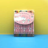 1012 cartoon cute 12 color rotating crayon creative painting stationery kindergarten children long crayons