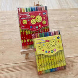 1012 cartoon cute 12 color rotating crayon creative painting stationery kindergarten children long crayons