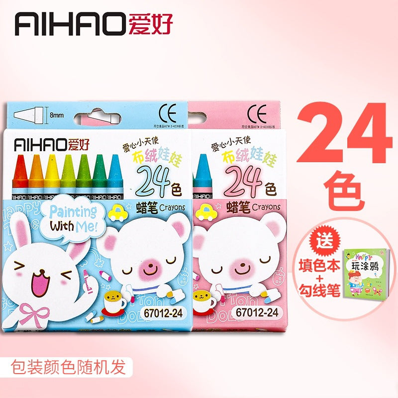 Love oil painting stick 36 colors washable children's colored crayons art supplies kindergarten students 68082 wholesale