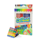 Carefully Selected Heavy Color Oil Crayons 36 Colors Kidsren's Painting Pens Environmentally Friendly Coloring Stick Waterproof Hexagonal Oil Pastels