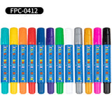 Children's Face Paint Crayons, Easy-To-Clean Body Painting Water-Soluble Graffiti Set, 12-Color Rotating Model