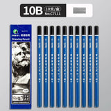 Marley Pencil Sketch Black Full Set Boxed Soft Medium Hard Charcoal Pen hb Art Drawing Exam Matte Sketch Pencil