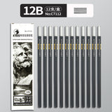 Marley Pencil Sketch Black Full Set Boxed Soft Medium Hard Charcoal Pen hb Art Drawing Exam Matte Sketch Pencil