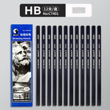 Marley Pencil Sketch Black Full Set Boxed Soft Medium Hard Charcoal Pen hb Art Drawing Exam Matte Sketch Pencil