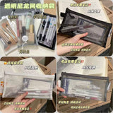 in stock Wholesale File Bag Mesh A6 Transparent Pencil Bag Nylon Simple Student Examination Pencil Bag Large Capacity Storage Bag
