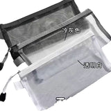 in stock Wholesale File Bag Mesh A6 Transparent Pencil Bag Nylon Simple Student Examination Pencil Bag Large Capacity Storage Bag