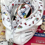 Japanese-Style Cartoon Kt Cat Ear Plush Pencil Case, High-Capacity, High-Appearance Value, Suitable for Middle and High School Students