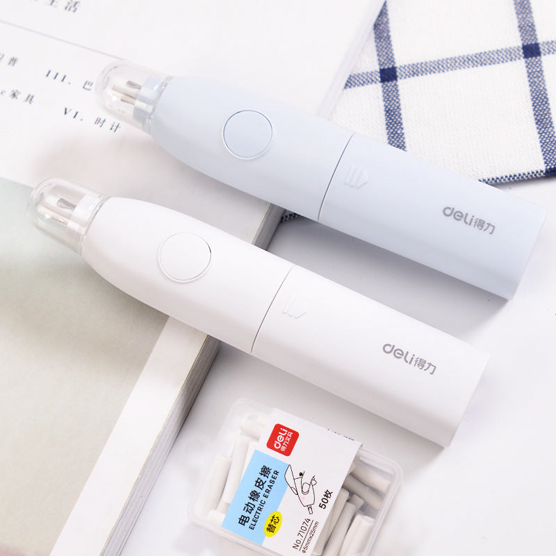 Deli Stationery 71073 Electric Eraser Replaceable Rubber Core Sketch Art Multifunctional Automatic Eraser