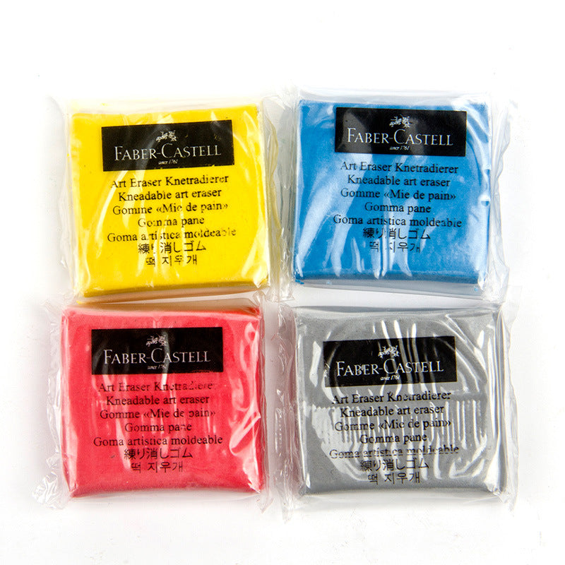 German Faber-Gart Plastic Rubber Color Red Boxed Plasticine Stationery Art Student Sketch High-gloss Rubber