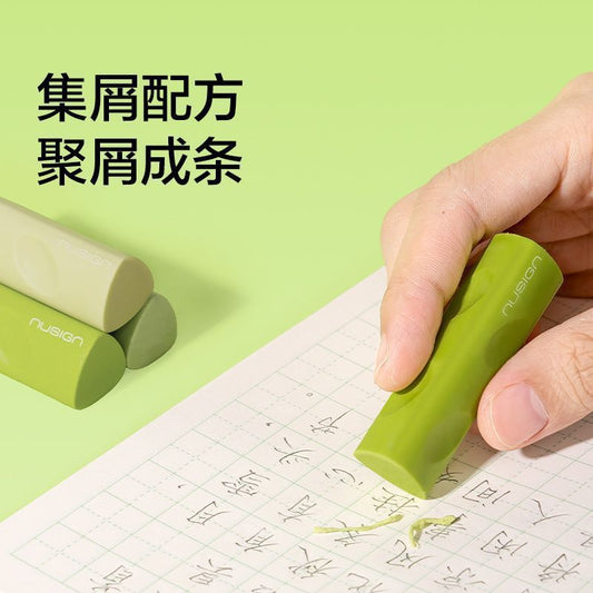 Deli New Sai Ns799 Triangle Hole Eraser with Less Debris, Super Clean, Creative Eraser for Elementary Students, Large Size