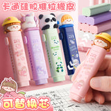 Children's Push-Pull Eraser Primary School Students' Creative Cartoon Scratch-Free Eraser for Students
