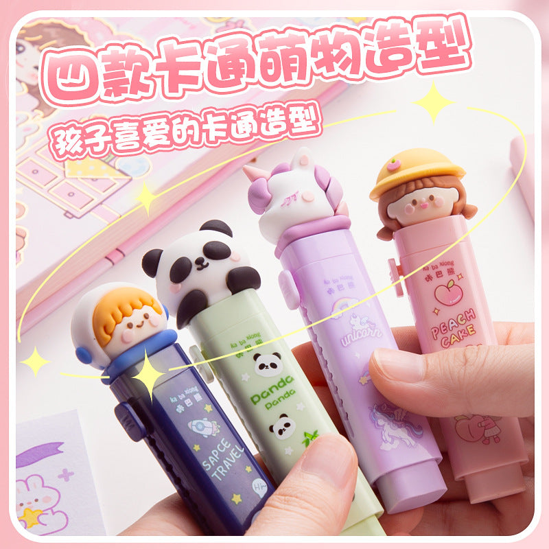 Children's Push-Pull Eraser Primary School Students' Creative Cartoon Scratch-Free Eraser for Students