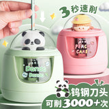Carba bear electric pencil sharpener pencil sharpener for primary school students pencil sharpener pencil sharpener high color value ins