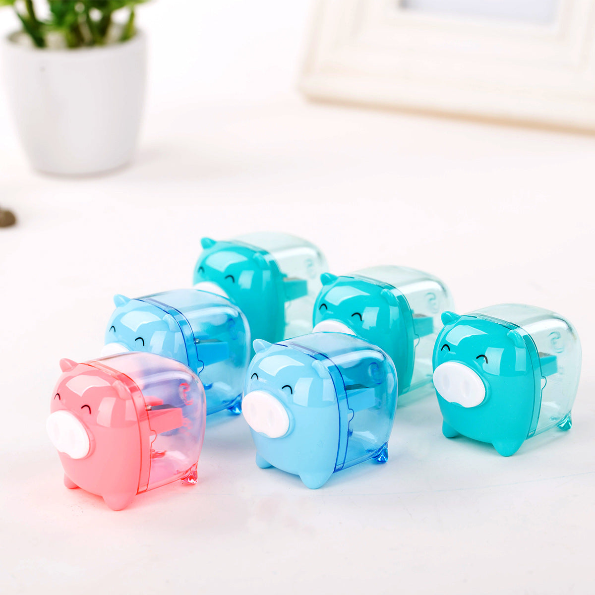 Deli Stationery 0557 Piglet Pencil Sharpener Jumbo Pig Pencil Sharpener Super Cute 0596 Pencil Sharpener