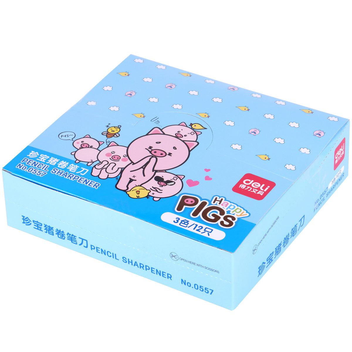 Deli Stationery 0557 Piglet Pencil Sharpener Jumbo Pig Pencil Sharpener Super Cute 0596 Pencil Sharpener