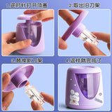 Truecolor Electric Pencil Sharpener for Elementary School Students, Automatic Pencil Sharpener, Rechargeable Pencil Sharpener for Children, Special Pencil Sharpener for Children