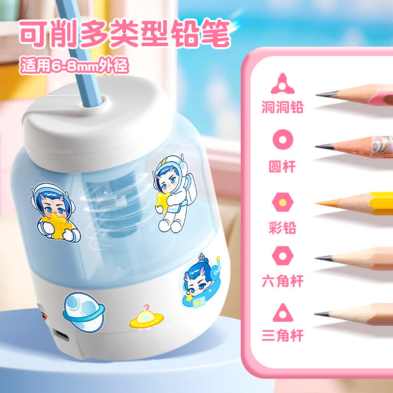 Kaba Bear's New Model Automatic Electric Pencil Sharpener, Small Pencil Sharpener for Elementary School Students