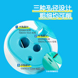 Efficient Pencil Sharpener with Three Holes for Different Thicknesses, Prevents Shavings from Flying, Suitable for Kindergarten and Elementary School Art Classes