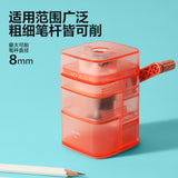 Deli X90 Automatic Pen-Feeding Pencil Sharpener Hand-Cranked Pencil Sharpener Manual Pencil Sharpener for Students