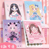 Large Princess Dress-up Full Body Dress-up Sticker Hand Account Book Children's Makeup Handmade DIY Puzzle Decoration Sticker Book