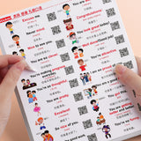 Family Situational English Stickers Daily Life Scene Spoken Language Children's Enlightenment English Word Learning Post-it Notes