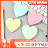 Manufacturer's Ready-Made Creative Heart Sticky Notes Ins Sticky Notes N Times Message Notepad Colorful Note Pad Wholesale