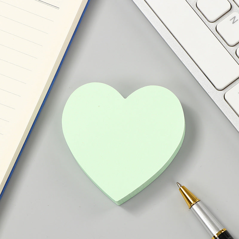 Manufacturer's Ready-Made Creative Heart Sticky Notes Ins Sticky Notes N Times Message Notepad Colorful Note Pad Wholesale